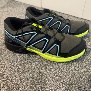 Salomon Men's Black and Yellow Running Shoes
